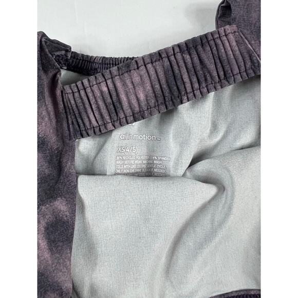 All In Motion Girls Tie Dye Athletic Tank Romper 4 5 / XS - Picture 5 of 7